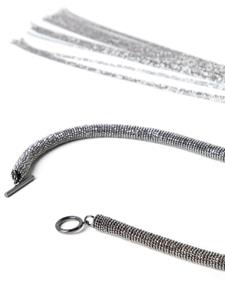 Brunello Cucinelli Halsketting met kwastje - Zilver