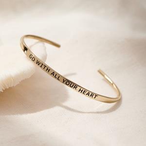 Happinez Armband Go with all your heart verguld