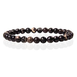 Memphis 6mm  Natuursteen Armband - Imperial Jasper