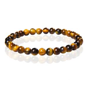 Memphis 6mm  Natuursteen Armband - Yellow Tiger Eye