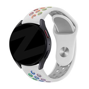 Bandz Amazfit Active sport band 'Deluxe' (wit/rainbow)