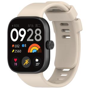 Strap-it Redmi Watch 4 siliconen bandje (beige)