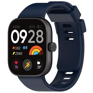 Strap-it Redmi Watch 4 siliconen bandje (donkerblauw)