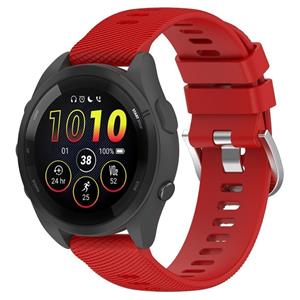 Strap-it Garmin Forerunner 265 siliconen bandje (rood)