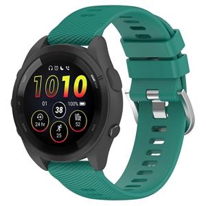 Strap-it Garmin Forerunner 265 siliconen bandje (dennengroen)