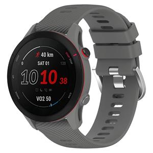 Strap-it Garmin Forerunner 255 siliconen bandje (donkergrijs)