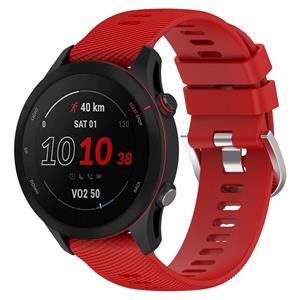 Strap-it Garmin Forerunner 255 siliconen bandje (rood)
