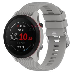 Strap-it Garmin Forerunner 255 siliconen bandje (lichtgrijs)