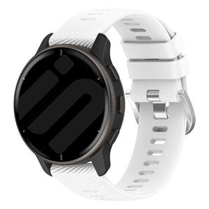 Strap-it Garmin Venu 2 siliconen bandje (wit)