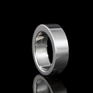 Gedenkartikelen Ring in zilver 5 of 7mm met gesloten askamer
