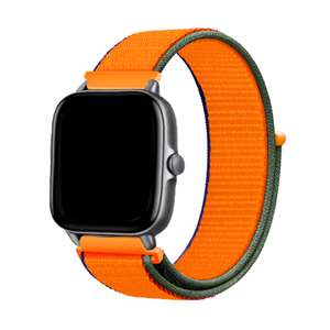 Strap-it Amazfit GTS 3 nylon bandje (kumquat)