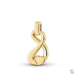 Urnwebshop Gouden Ashanger Infinity Hartje