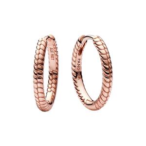 Pandora Paar Creolen Rosévergoldete Creolen für Damen von PANDORA im Schlangendesign