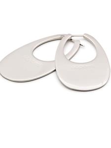 Coperni Oorbellen met logo reliëf - Zilver