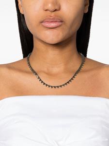 Swarovski Matrix gem-embellished necklace - Grijs