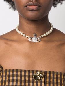 Vivienne Westwood Halsketting met parel - Zilver