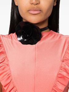 Philosophy Di Lorenzo Serafini floral-appliqué choker necklace - Zwart