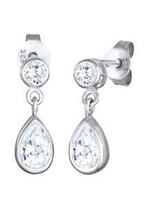 Elli Dames oor hanger elegant met zirkonia in 925 sterling zilver
