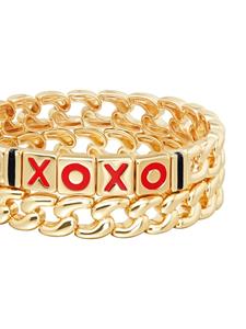 Roxanne Assoulin The XOXO Link Duo bracelet - Goud