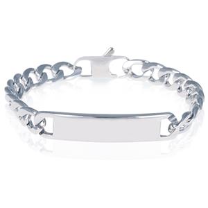 Mendes Heren armband  Edelstaal Gourmet ID - 20cm