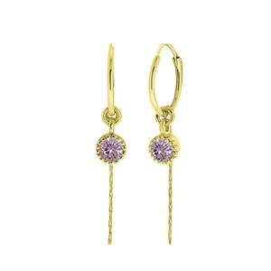 Lucardi Oorbellen 'Juni' Zilver