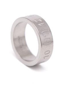 Maison Margiela Gegraveerde ring - Zilver