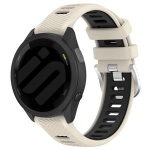 Strap-it Garmin Forerunner 165 sport gesp bandje (beige/zwart)