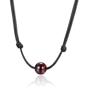 Memphis Verstelbare Heren Collier - Single Bead Red
