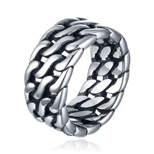 Mendes Heren Ring- Dual Cuban Silver-18mm