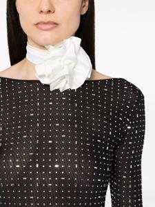 Atu Body Couture x Rue Ra stropdas met bloemenpatch - Wit