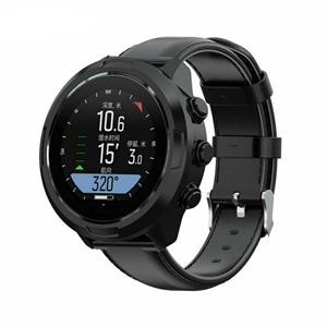 Strap-it Suunto 9 (Baro) leren bandje (zwart)