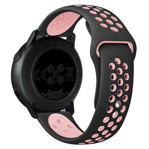 Strap-it Withings ScanWatch Light sport bandje (zwart/roze)