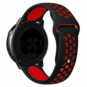 Strap-it Withings ScanWatch Light sport bandje (zwart/rood)