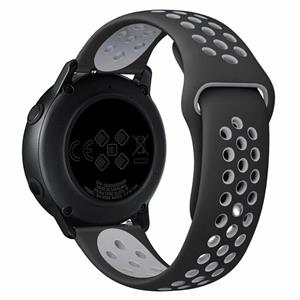 Strap-it Withings ScanWatch Light sport band (zwart/grijs)