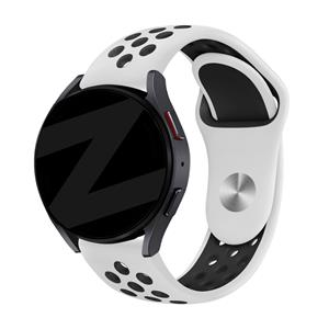 Bandz Withings ScanWatch 2 - 42mm sport band 'Deluxe' (wit/zwart)