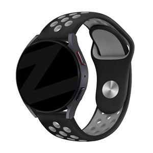 Bandz Withings Steel HR - 40mm sport band 'Deluxe' (zwart/grijs)