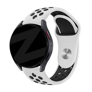 Bandz Withings Steel HR - 40mm sport band 'Deluxe' (wit/zwart)