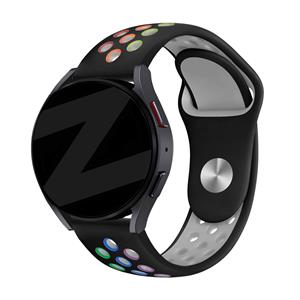 Bandz Withings Steel HR - 40mm sport band 'Deluxe' (zwart/rainbow)