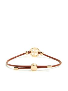 Tory Burch Miller leren armband - Bruin
