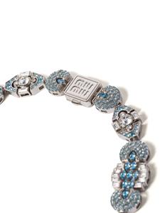 Miu Miu Choker verfraaid met kristallen - Blauw