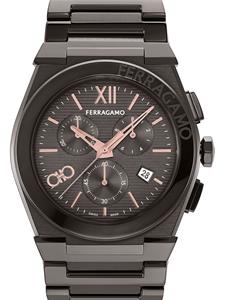 Ferragamo Vega Chronograph 42mm - Zwart