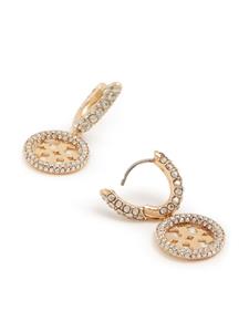 Tory Burch Oorbellen verfraaid met kristallen - Goud
