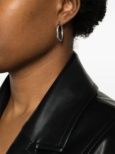 Adina Reyter Tube huggy hoop earrings - Zilver