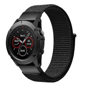 Strap-it Garmin Epix Pro (Gen 2) 42mm nylon band (zwart)