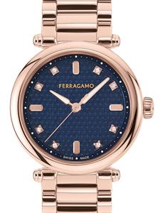 Ferragamo Softy quartz 30mm - Blauw