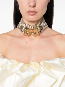Blumarine Choker verfraaid met kristallen - Goud
