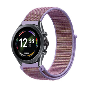 Strap-it Fossil Gen 6 - 44mm nylon band (lila)
