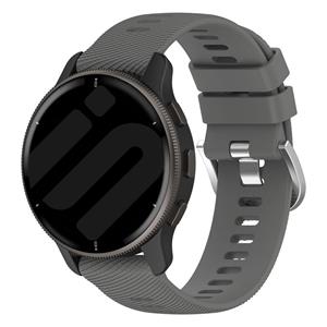 Strap-it Garmin Forerunner 245 siliconen bandje (donkergrijs)