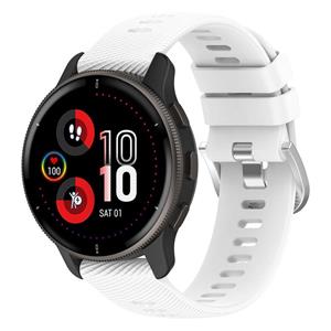 Strap-it Garmin Venu 2 Plus siliconen bandje (wit)