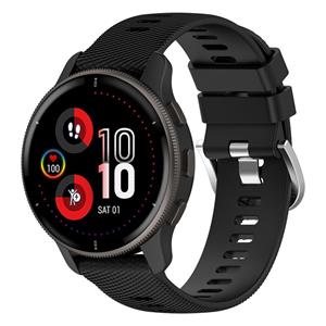 Strap-it Garmin Venu 2 Plus siliconen bandje (zwart)